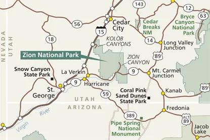 3. What City is Zion National Park In?