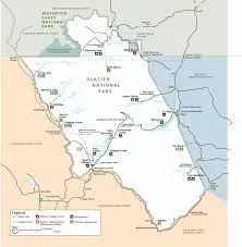 Glacier National Park map